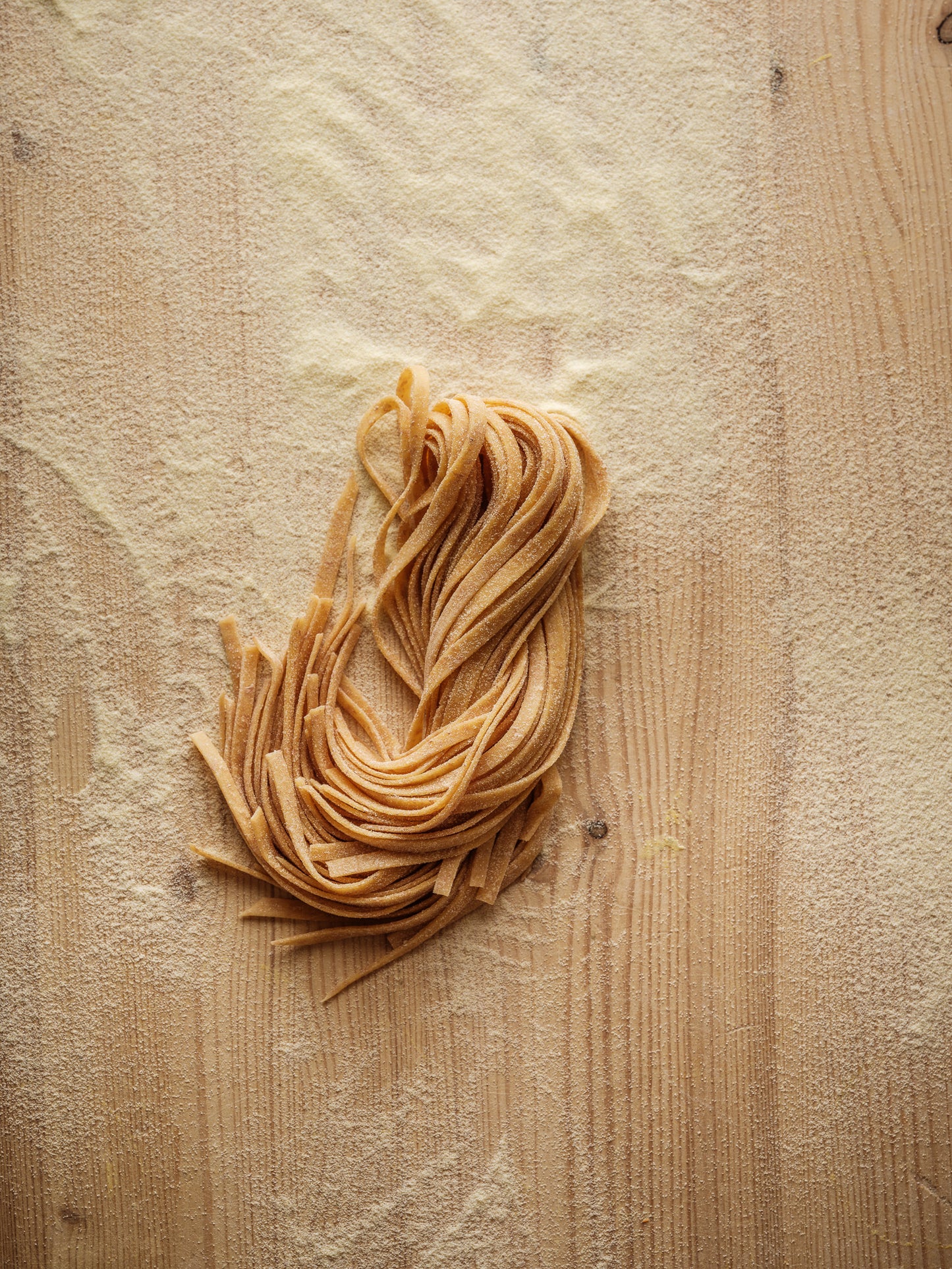 Whole wheat tagliatelle