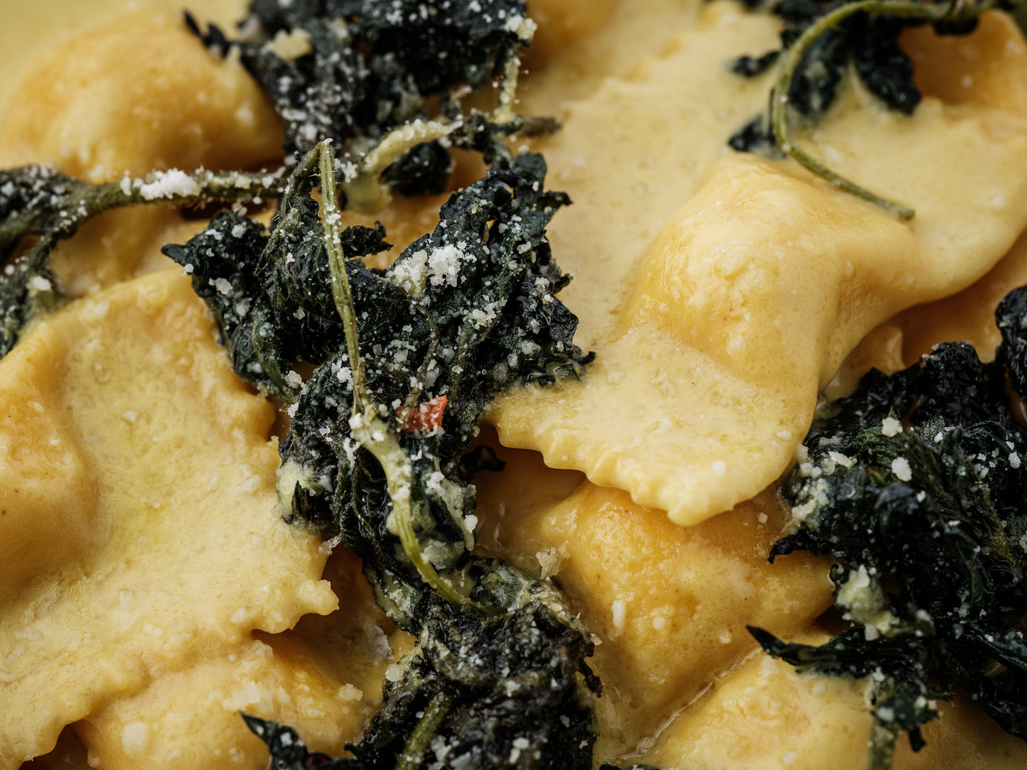 Ravioli nettle/ricotta/creamy lemon sauce