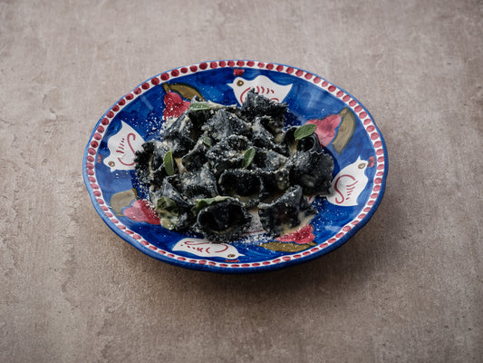 butternut black agnolotti with sage butter